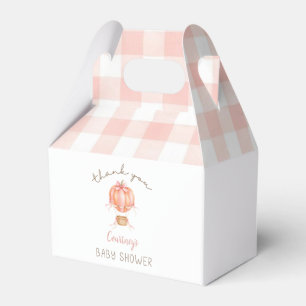 Ballotins Petite Citrouille Baby Shower Rose Gingham