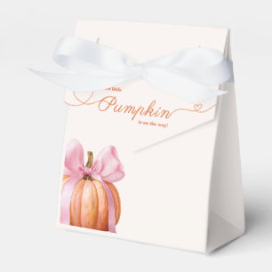 Ballotins Petite Citrouille Baby Shower – Ruban Rose Automne