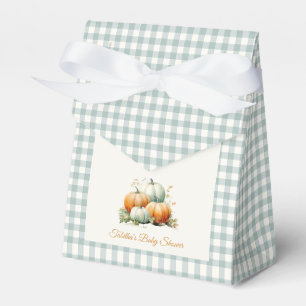 Ballotins Petite Citrouille Gingham Vert Sauge Baby Shower d