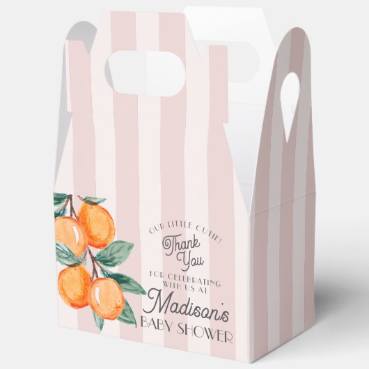 Ballotins Petite Cutie Rose Sur Le Chemin Baby shower Citrus (Ouvrir)