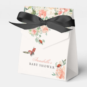Ballotins Petite Dame Coccinelle Roses Fille Baby Shower