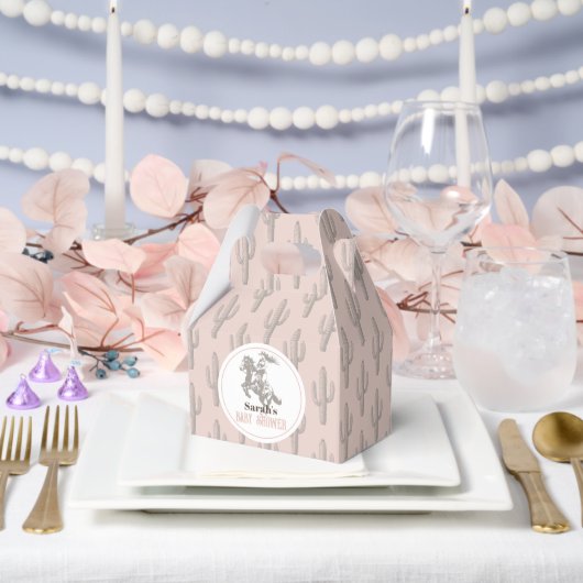 Ballotins Petite fille Baby shower Western rose fille (Mariage)