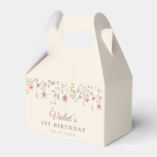 Ballotins Petite fleur Fleur sauvage 1er anniversaire (Verso)