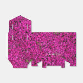 Ballotins Petite Fleurs Fuschia Ballotin de tente (Déplié)