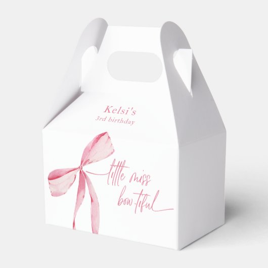 Ballotins Petite Miss Bowtiful Aquarelle rose Anniversaire (Verso)