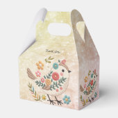 Ballotins Petites fleurs Feuilles d'oiseaux Ballotin rose (Arrière)