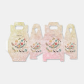 Ballotins Petites fleurs Feuilles d'oiseaux Ballotin rose (Déplié)