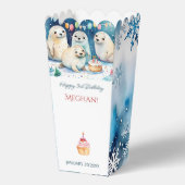 Ballotins Phoque arctique anniversaire d'hiver pop-corn pers (Recto)