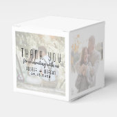 Ballotins Photo Collage de mariage boîte de préférence (Verso)