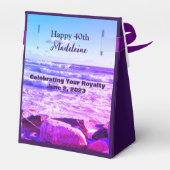 Ballotins Photo de Atlantic Ocean Waves Purple 40e anniversa (Arrière)