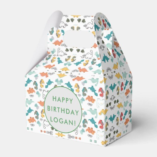 Ballotins Photo de fête d'anniversaire de Dinosaur (Verso)