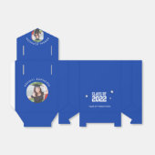 Ballotins Photo de graduation bleue et blanche (Déplié)