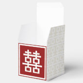 Ballotins Photo de mariage chinois Bonheur Double Rouge Mode (Ouvert)