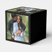 Ballotins Photo de mariage personnalisée noir (Arrière)