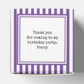 Ballotins Photo Keepsaké violet/blanc Motif simple rayures (Haut)