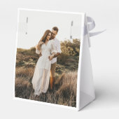 Ballotins Photo moderne Elegant Monogramme Couple (Arrière)