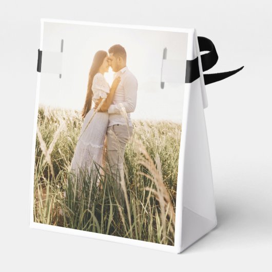 Ballotins Photo personnalisée minimaliste merci mariage (Arrière)