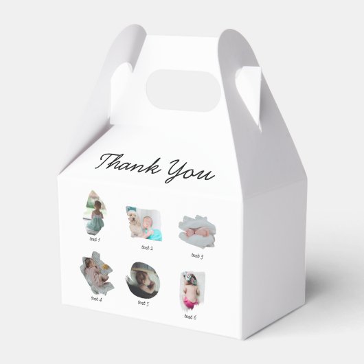 Ballotins Photos de bébé moderne Collage Anniversaire (Verso)