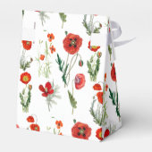 Ballotins Photos de couleur rouge à l'aquarelle (Arrière)