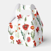 Ballotins Photos de couleur rouge à l'aquarelle (Arrière)