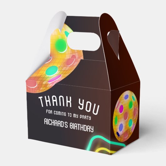 Ballotins Pickleball Sports Neon Thème Disco ball Party (Verso)