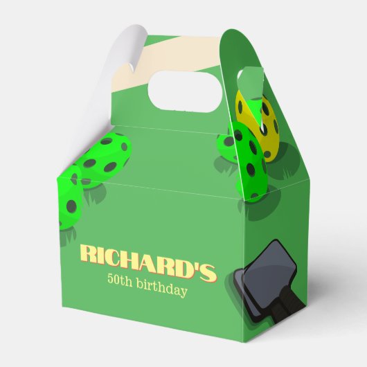 Ballotins Pickleball Thème Sport Diner Anniversaire Fête (Verso)