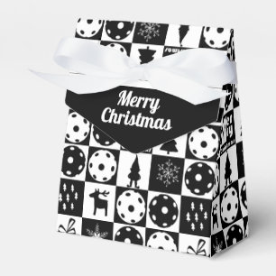 Ballotins  Pickleballs Joyeux Noël 🎄 noir et blanc