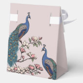 Ballotins Pics Turquoises et fleurs de Magnolia rose pâle (Verso)