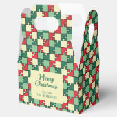 Ballotins Pièce de puzzle rouge de Noël Géométrique (Ouvert)