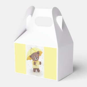 Ballotins Pied d'ours dans la pluie Ours en peluche