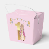 Ballotins Pierre le lapin rose Veste premier anniversaire (Arrière)