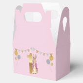 Ballotins Pierre le lapin rose Veste premier anniversaire (Ouvert)