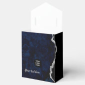 Ballotins Pierre précieuse Agate Navy et Argent (Ouvert)