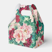 Ballotins Pies roses rouges et Motif Feuille vert (Verso)