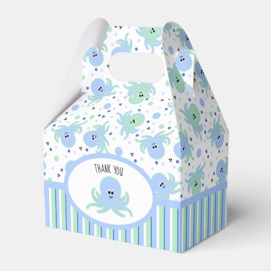 Ballotins Pieuvre mignonne avec points Polka et rayures (Verso)