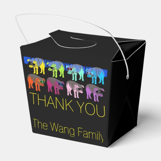 Ballotins Pig chinois Nouvelle coutume Année Pop TOFB (Arrière)