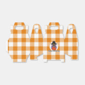 Ballotins Pilgrim owl on Orange Plaid - Happy Thanksgiving (Déplié)