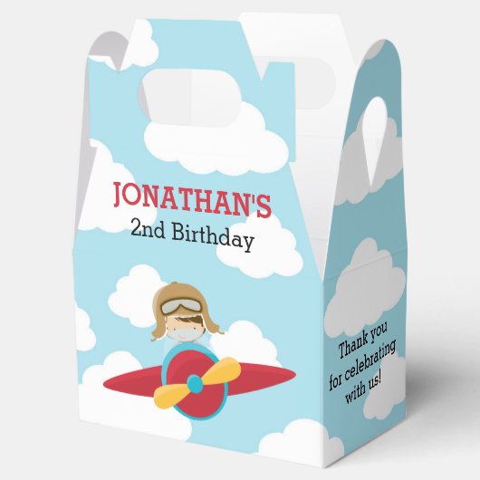 Ballotins Pilote Ballotin d'avion (bleu et rouge) (Ouvert)