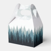 Ballotins Pine Arbre Aquarelle Forêt Mariage rustique (Arrière)