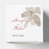 Ballotins Pine Cône Nature Mariage Favor Box (Haut)