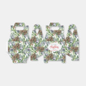 Ballotins Pine cônes motif Joyeux Noël fleuri (Déplié)