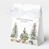 Ballotins Pine Tree Noël Mariage Faveur Box (Verso)