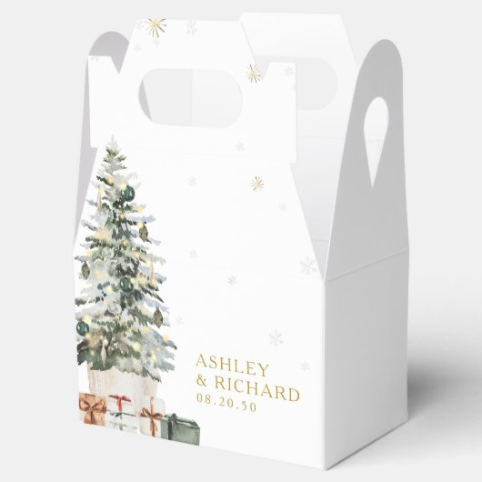 Ballotins Pine Tree Noël Mariage Favoriser Boîtes (Ouvert)