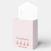 Ballotins Pine Tree Simple Moderne Fille Rose Joyeux Noël (Ouvert)