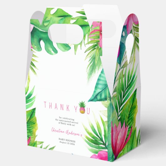 Ballotins Pineapple Jungle Pacificateurs Baby shower fille r (Ouvert)