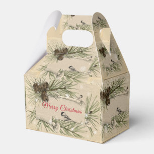 Ballotins Pinecones de Noël Snowflakes Oiseaux