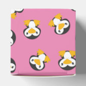 Ballotins Pingouin Baby shower fille rose (Haut)