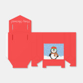 Ballotins Pingouin de vacances personnalisable (Déplié)