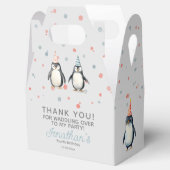 Ballotins Pingouins de fête, aquarelle, anniversaire d'enfan (Ouvert)