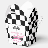 Ballotins Pink Black Race Car Ready Set Go Baby shower (Ouvert)